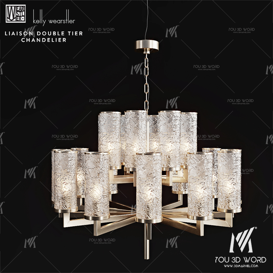 Kelly Wearstler Liaison Double Tier Chandelier